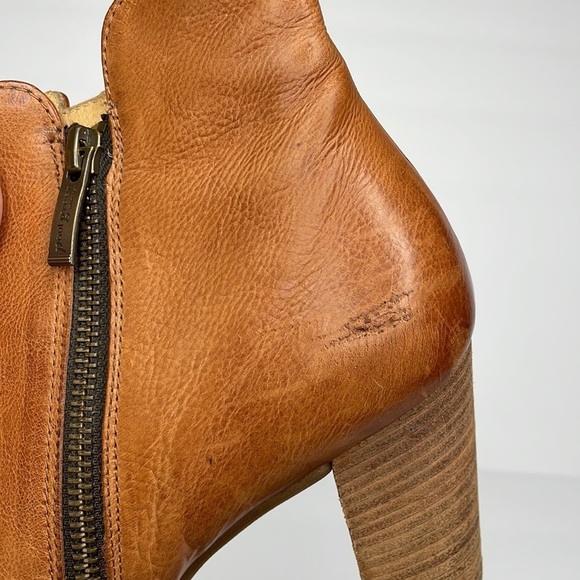 Paul Green camel brown double zip booties size US 9 - Picture 9 of 11